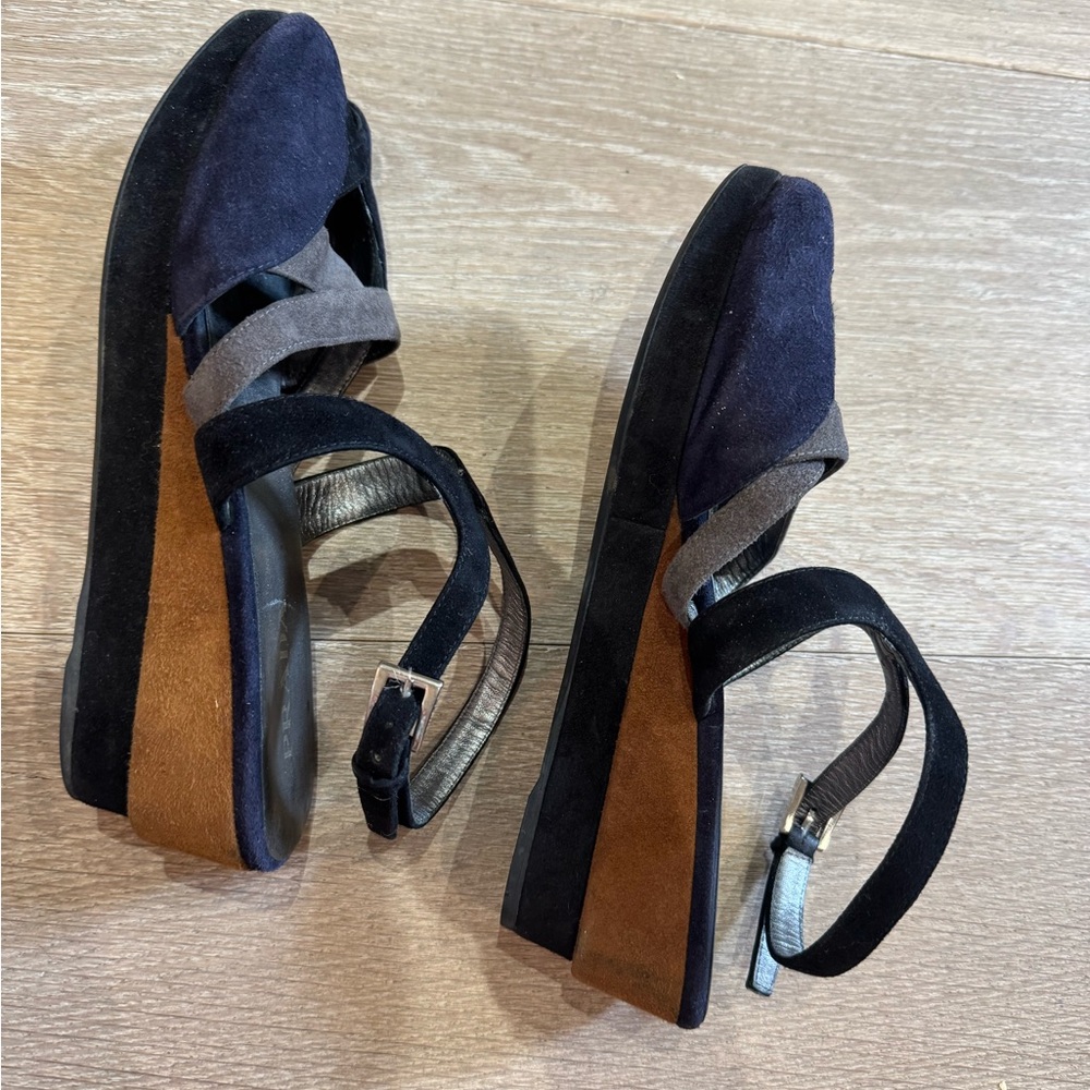 Prada Suede Slingback Sandals - Picture 3 of 6